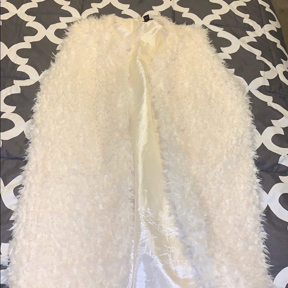 Faux Fur Cream Vest